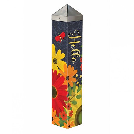 Gerbera Garden 20 inch Art Pole