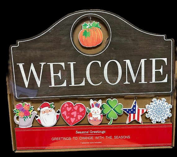 Welcome Sign for All Seasons