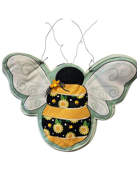 Fabric Bee Door Hanger