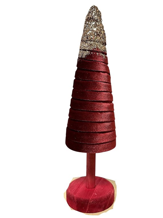 Red Velvet and Glitter Tree