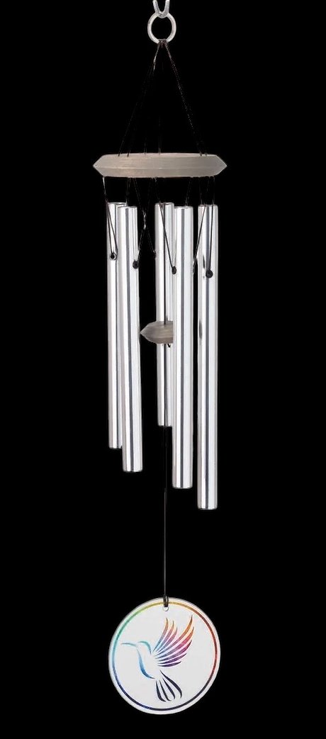 Habitats Chime Glass Hummingbird from Woodstock Chimes