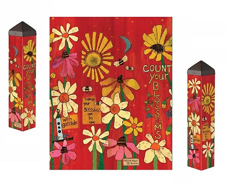 Count Your Blossoms 20 inch Art Pole
