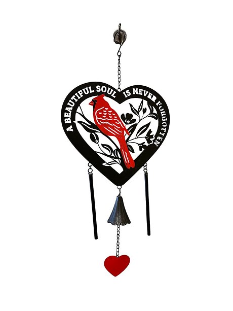 Beautiful Soul Cardinal Heart Chime