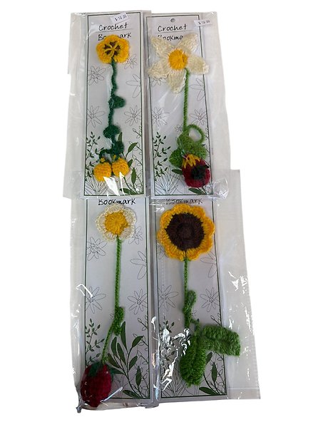 Crochet Flower Bookmark