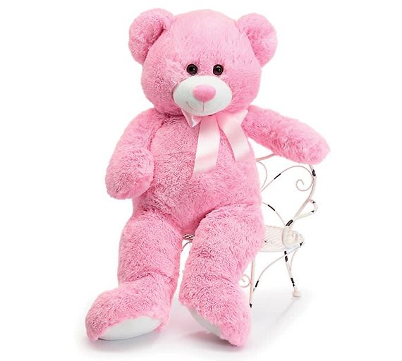 Blushing Pink 36&quot; Plush Bear