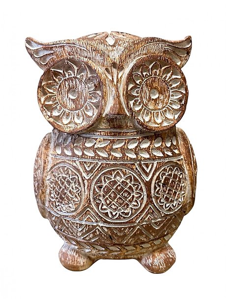 Carved Resin Owl
