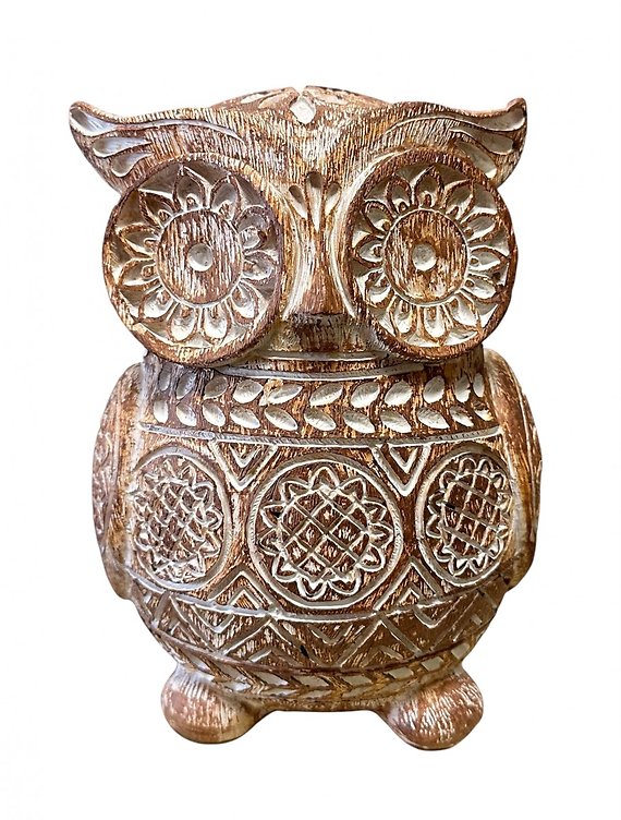 Carved Resin Owl