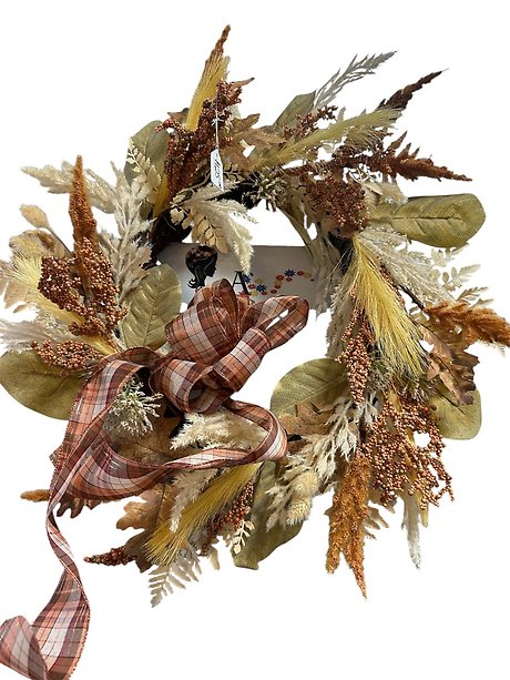 Soft Feathery Fall Wreath