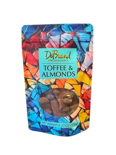 Bag of Chocolate Covered Almonds and Toffee
