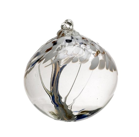 2 inch Tree of Peace Glass Orb by Kitras Art Glass