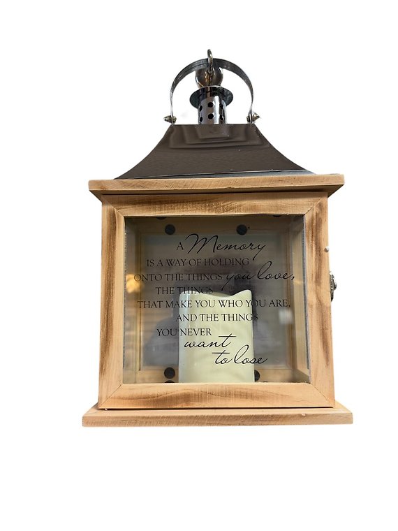 A Memory is a Way of Holding on Lantern