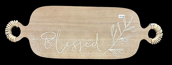 Carved Grateful, Thankful, Blessed Wall Decor