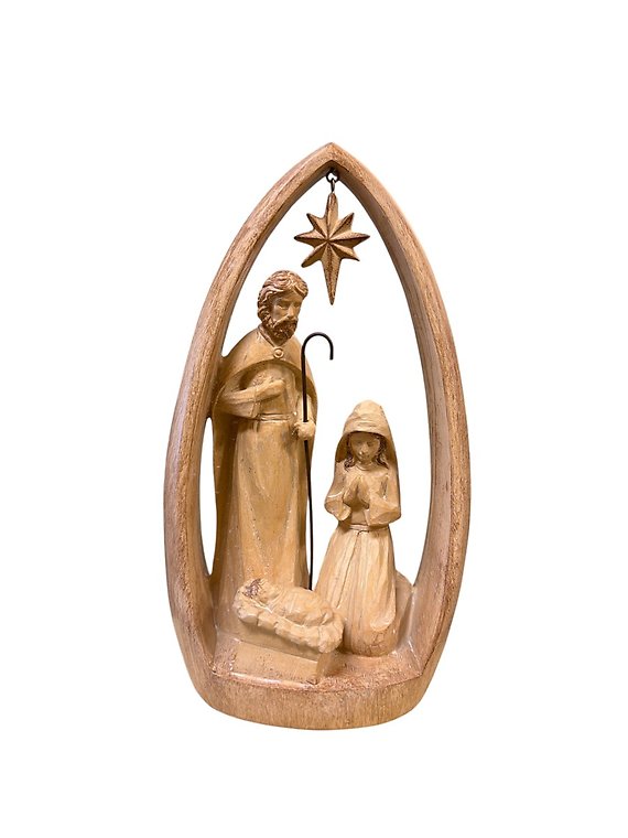 Carved Resin Holy Family