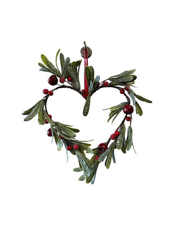 Red Berry Heart Shaped Wreath