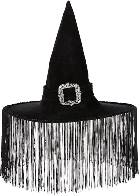 Witch Hat with Fringe