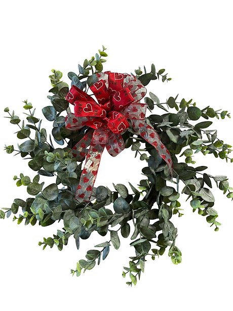 22 inch Permanent Botanical Muted Eucalyptus Wreath