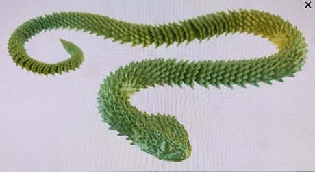 3d Printed Articulated Snake