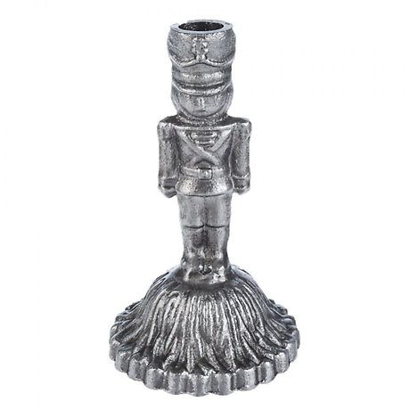 Silver Nutcracker Taper Holder