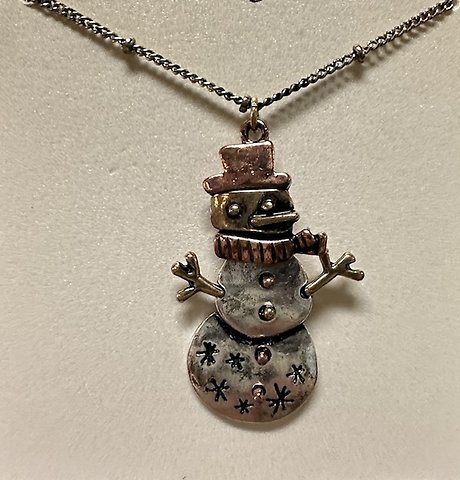 Snowman Necklace