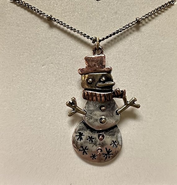Snowman Necklace