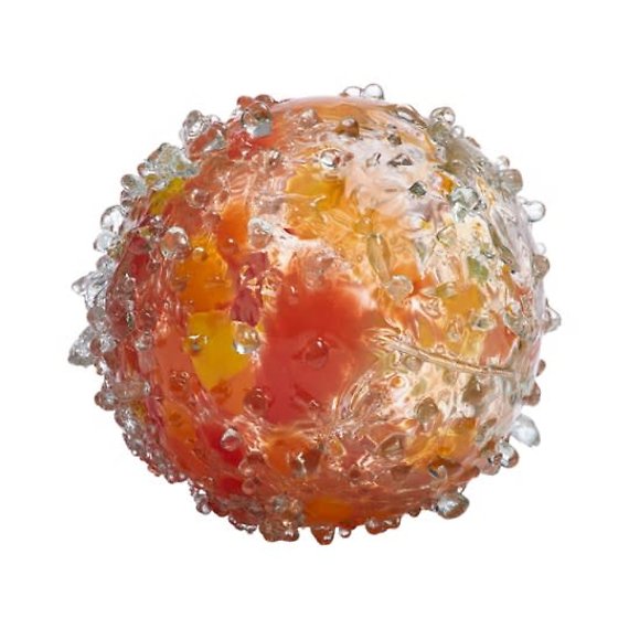 Bee Ball From Kitras Art Glass - Orange