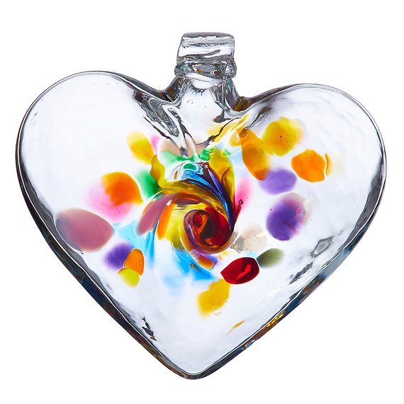 Hand Blown Hearts of Intention - Joy