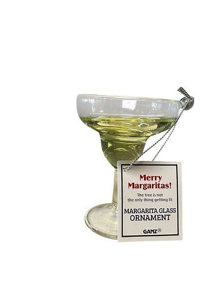 Merry Margaritas Glass Ornament