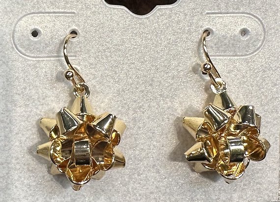 Metal Bow Earrings