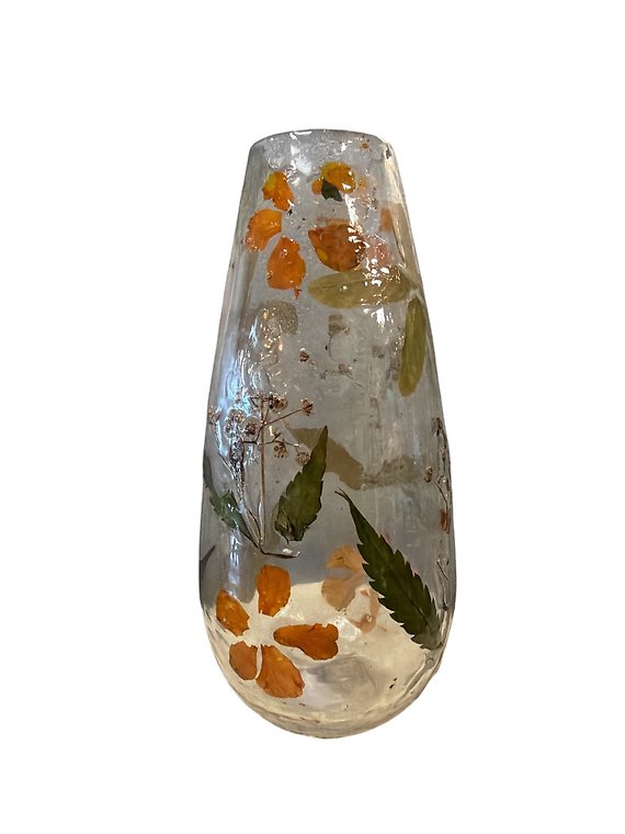 Small Fall Pressed Flower Vase