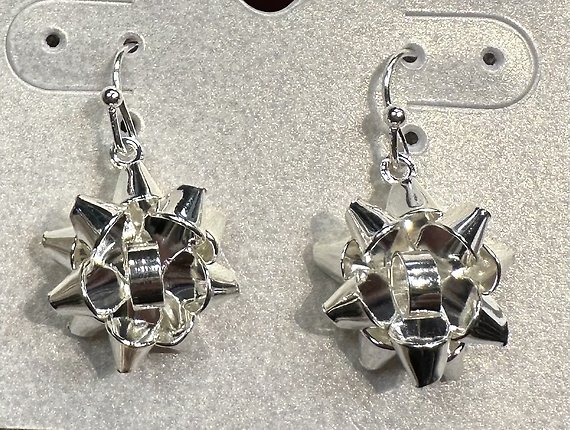 Metal Bow Earrings