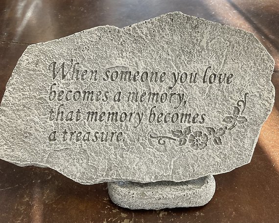 When Someone You Love Rustic Memorial Stone