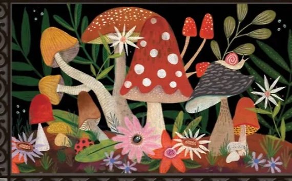 Mushroom Garden Mat Mate