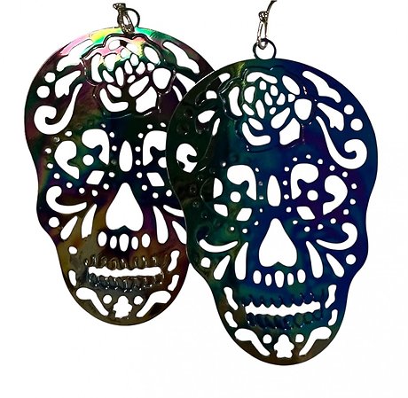 Metal Skull Earrings