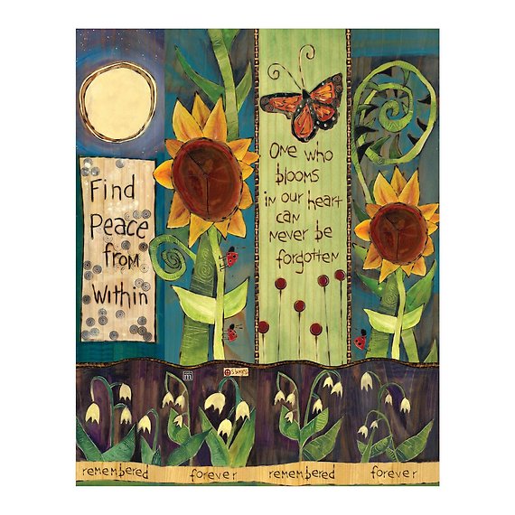 Find Peace 20 inch Art Pole