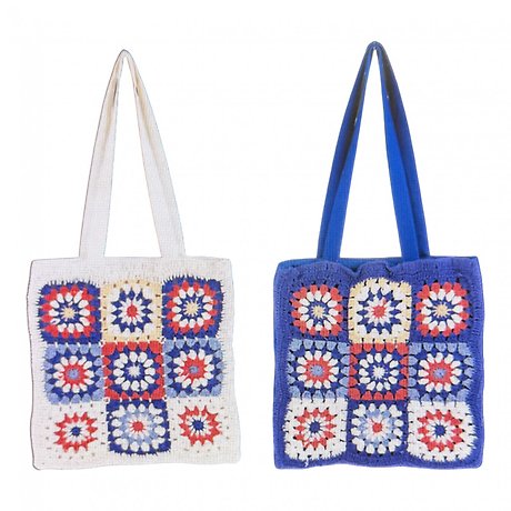 Crochet Patriotic Tote Bag