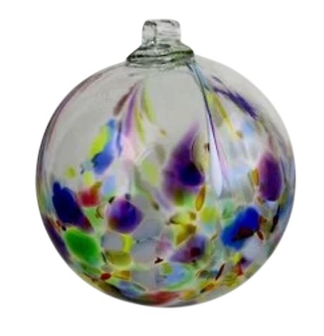 6 inch Phoenix Orb by Kitras Art Glass