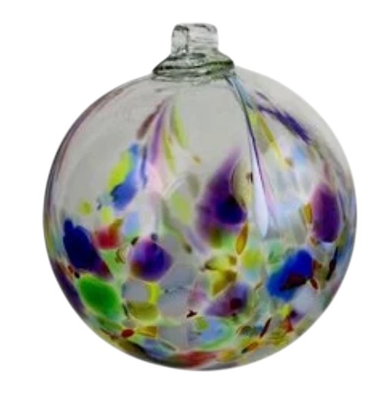 6 inch Phoenix Orb by Kitras Art Glass