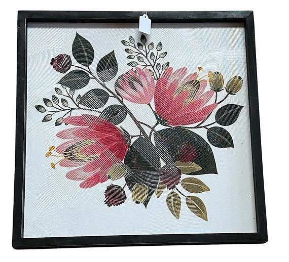 Black Framed Protea Botanical Print
