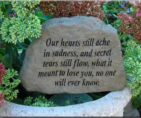 Our Hearts Still Ache Mini Memorial Stone