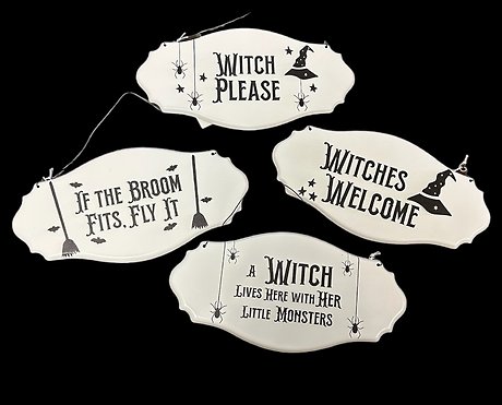 Metal Witch Signs
