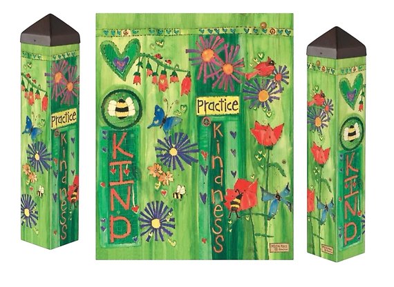 Bee Kind 20\" Art Pole