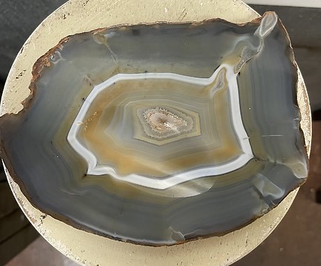 Blue Grey Agate Dish