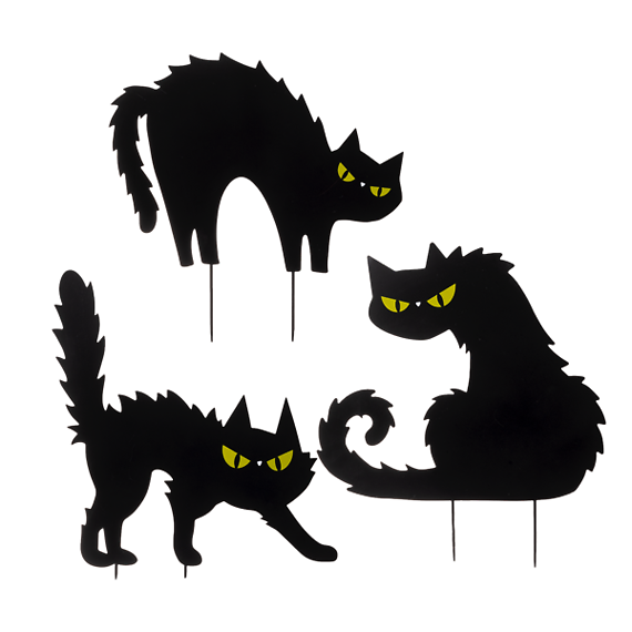 Spooky Cat Yard Stake