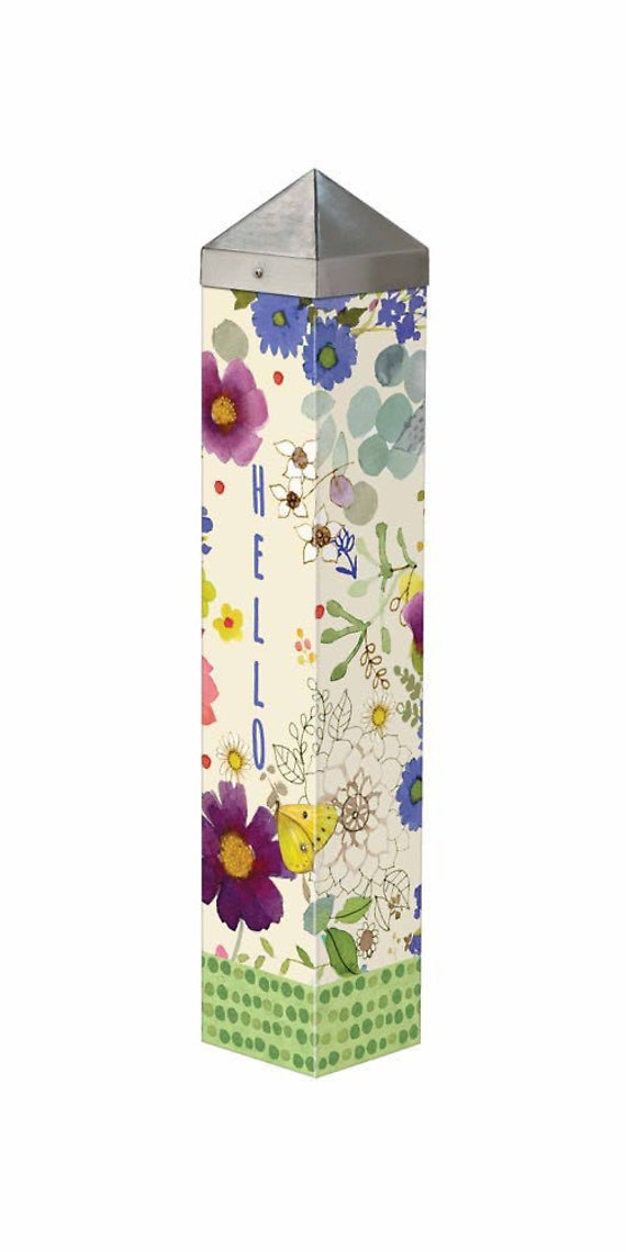 Summer Flowers 22 inch Art Pole