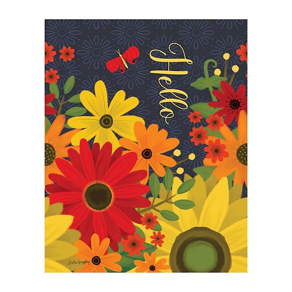 Gerbera Garden 20 inch Art Pole