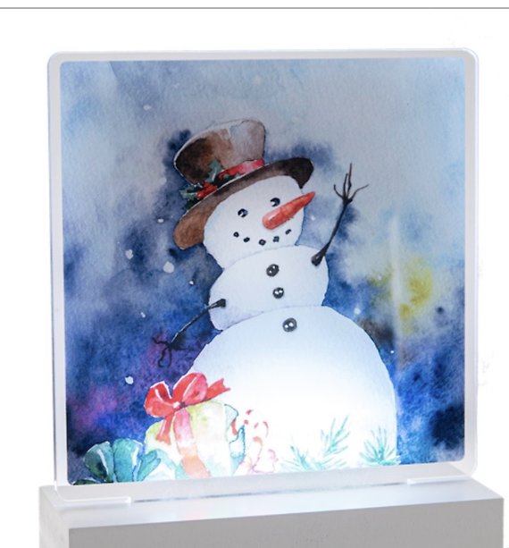 Light Up Snowman Table Top Decor