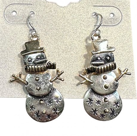 Snowman Earrings
