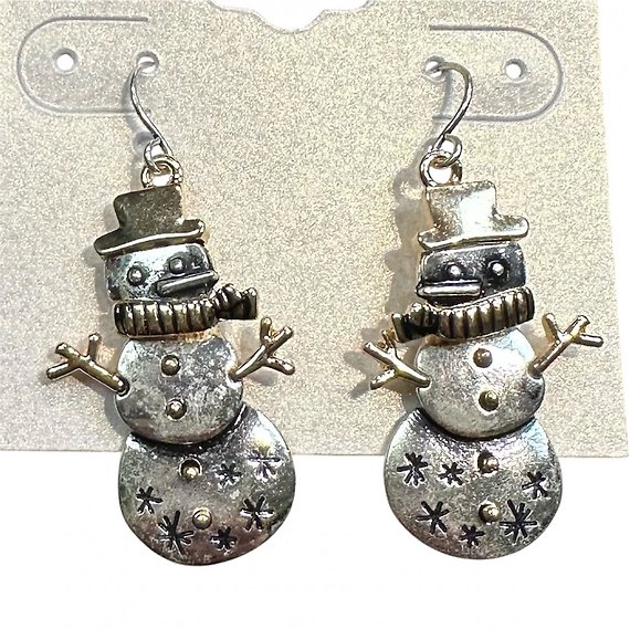 Snowman Earrings
