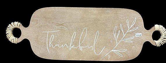 Carved Grateful, Thankful, Blessed Wall Decor