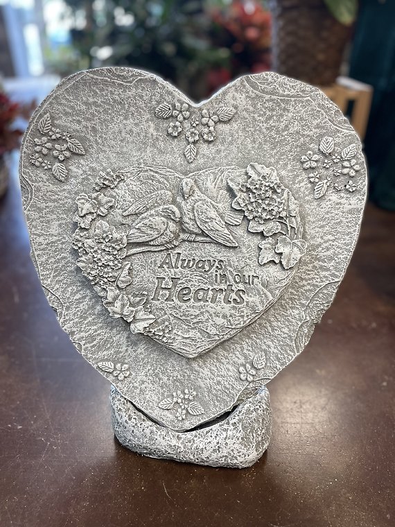 Large Heart Shaped Memorial Stone
